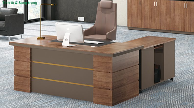 bàn giám đốc gỗ công nghiệp