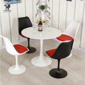 Ghế tulip nhựa chân sắt sơn